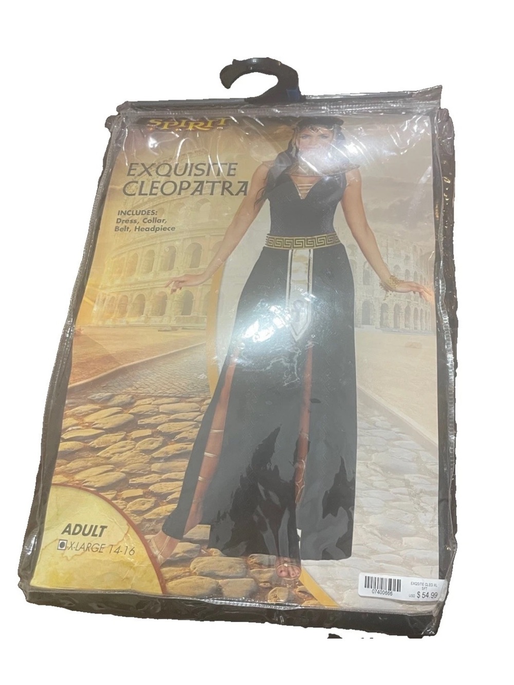 Spirit Exquisite Cleopatra Costume Women’s XL 14-16 Dress Collar Belt Headpiece